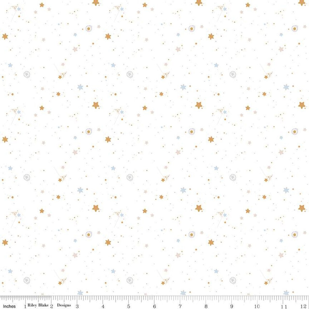 Fabric Riley Blake Catch a Falling Star Hush Hush 4 by the Quarter Yard C15439-STAR